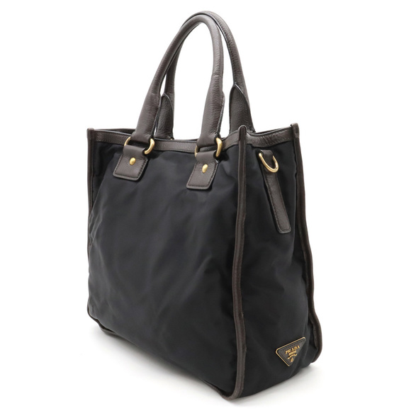 Prada Nylon Bag Brown Tote - Picture 1 of 6
